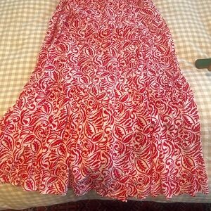 HYFVE Red and White Textured Dress